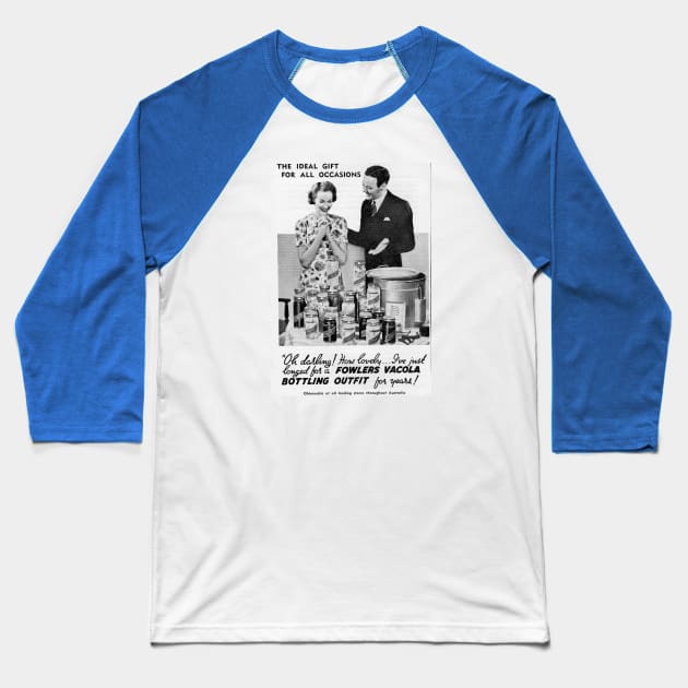 Vintage Ad - Vacola Baseball T-Shirt by Kleiertees